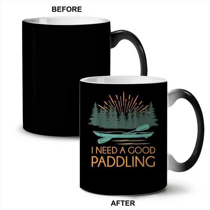 Kayaking Outdoor Water Sports Canoeing Paddle Kayak Coffee Color Changing Mug