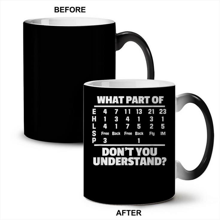 What Is Part Of Don't You Understand Swimming Swimmer Swimming Coffee Color Changing Mug