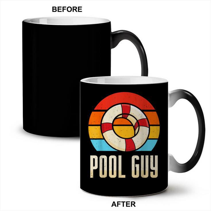 Pool Guy Swimming Attendant Attendants Rescuer Coffee Color Changing Mug