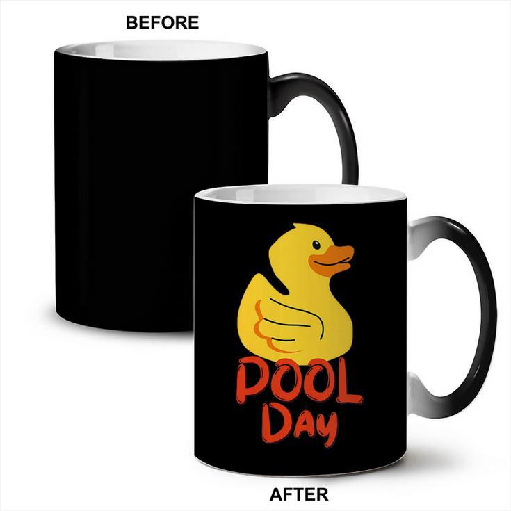Pool Swimming Day Coffee Color Changing Mug