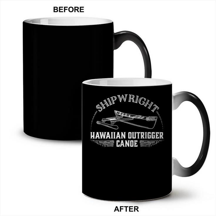 Shipwright Hawaiian Outrigger Canoe Boat Builder Coffee Color Changing Mug
