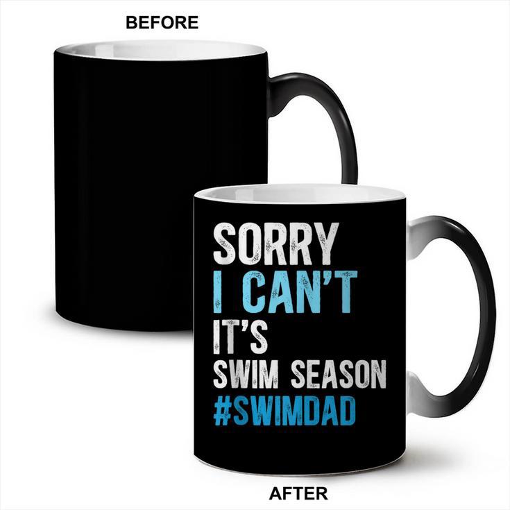 Swim Season Swim Dad Of A Swimmer Father Swimming Dad Coffee Color Changing Mug
