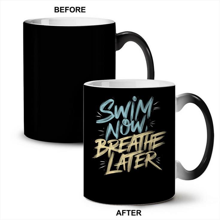 Swimmer Saying Swim Team Swimming Coffee Color Changing Mug