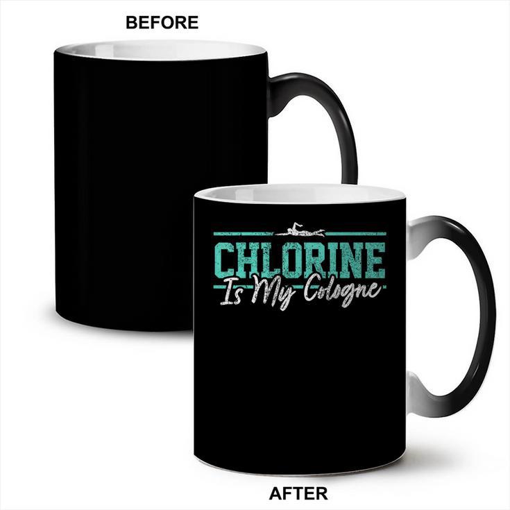 Swimming Humor Swimmer Chlorine Joke Swim Coffee Color Changing Mug