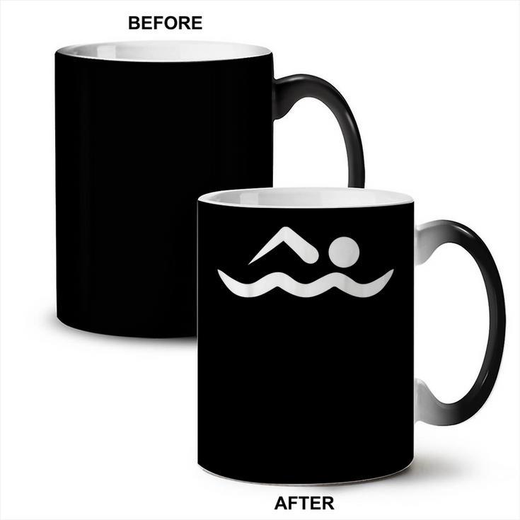 Swimming Icon Coffee Color Changing Mug