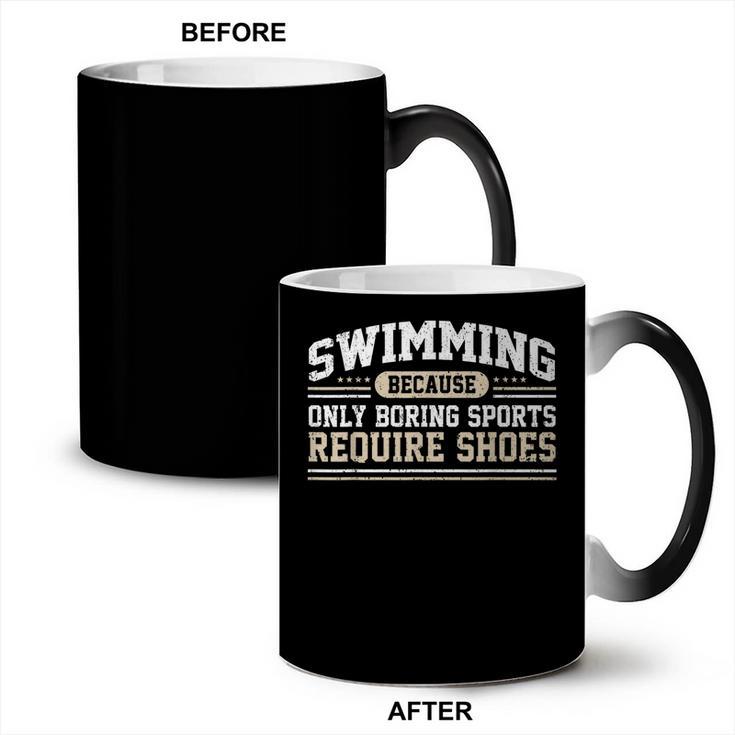 Swimming Saying Swimmer Humor Swim Coffee Color Changing Mug