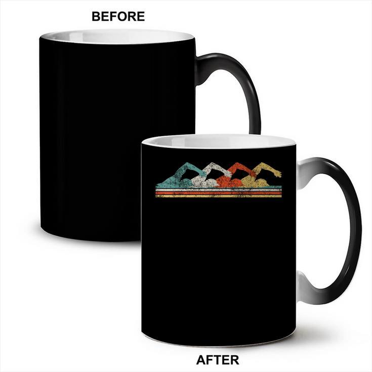 Swimming Swimmer Coffee Color Changing Mug