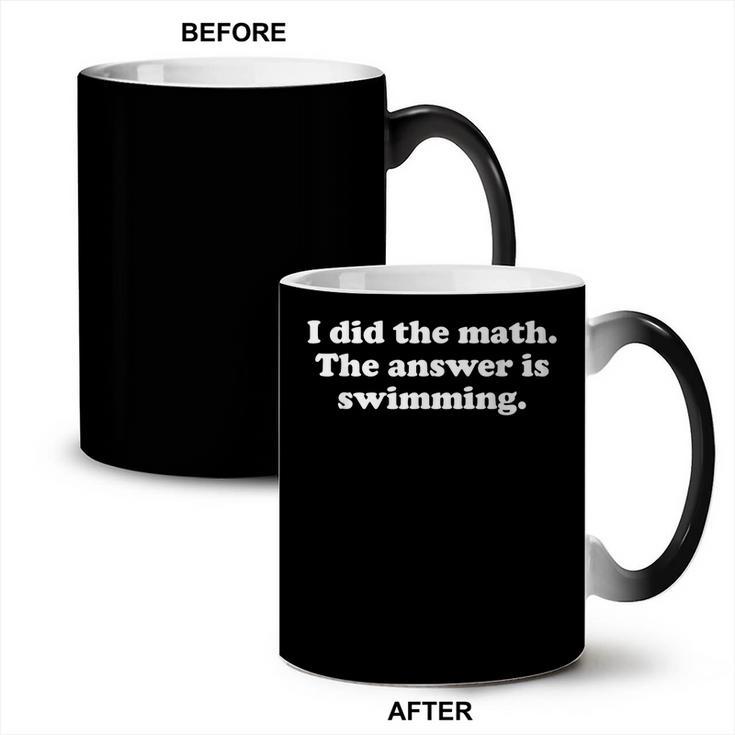Swimming Or Swimmer Swim Coach Men Women Girls Boys Coffee Color Changing Mug