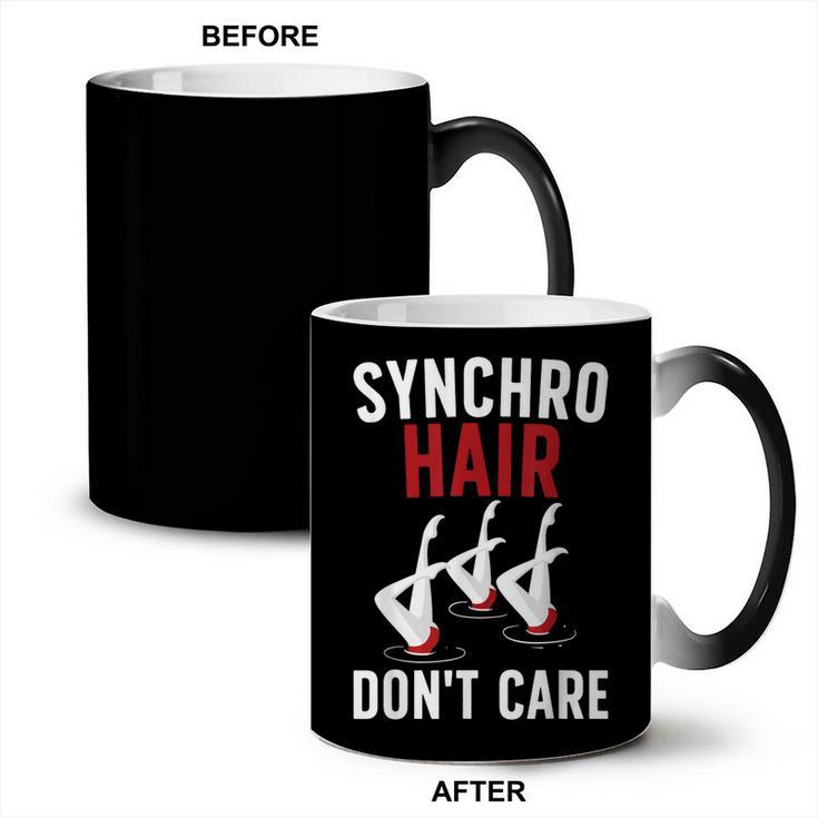 Synchronized Swimming Art For Men Women Synchronized Swim Coffee Color Changing Mug