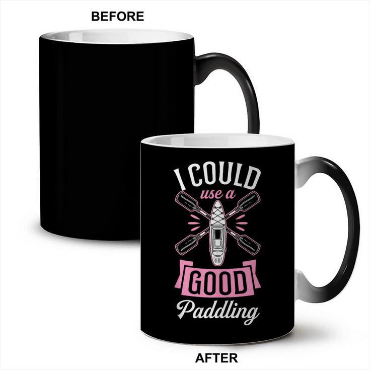 I Could Use A Good Paddling River Lake Canoe Kayak Coffee Color Changing Mug