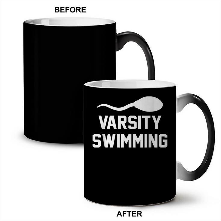 Varsity Swimming For Men Women Coffee Color Changing Mug