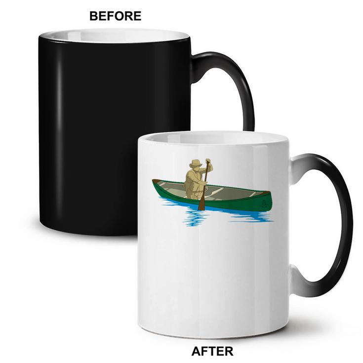 Canadian Canoe Yoke Canoeing Raglan Baseball Tee Coffee Color Changing Mug