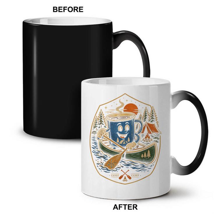 Canoe Camp Coffee Canoeing Paddle Coffee Color Changing Mug, trending gift