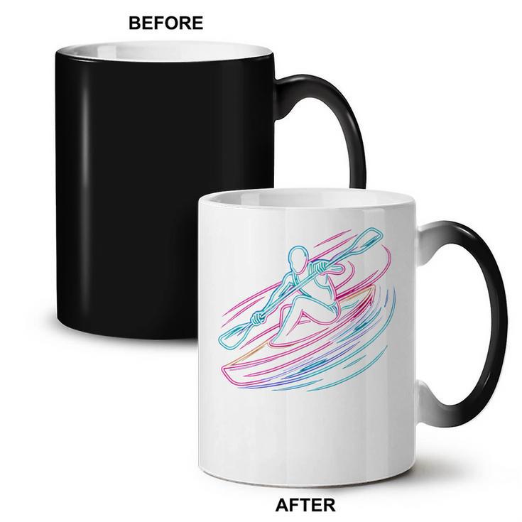 Canoe Canoeing Kayak Paddling Canoeist Coffee Color Changing Mug