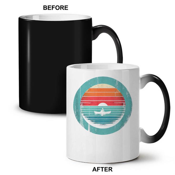 Canoe Sunset Coffee Color Changing Mug, trending gift