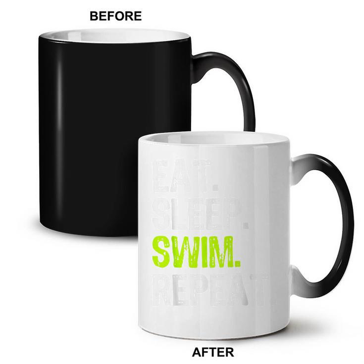 Eat Sleep Swim Repeat Swimming Swimmer Cool Coffee Color Changing Mug, trending gift Eat Sleep Swim Repeat Swimming Swimmer Cool Coffee Color Changing Mug, trending gift