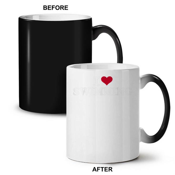 I Love Swimming Coffee Color Changing Mug, trending gift I Love Swimming Coffee Color Changing Mug, trending gift