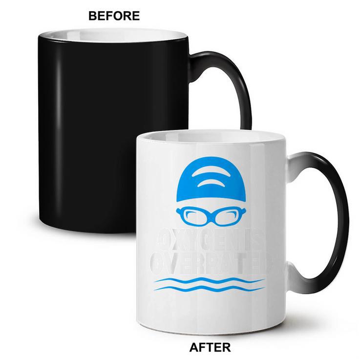 Oxygen Is Overrated Swimming Swim Coffee Color Changing Mug, trending gift Oxygen Is Overrated Swimming Swim Coffee Color Changing Mug, trending gift