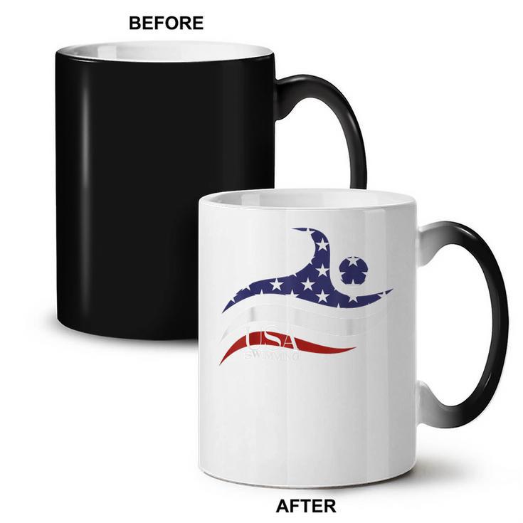 Patriotic American Flag Floating USA Swimming Team Coffee Color Changing Mug, trending gift Patriotic American Flag Floating USA Swimming Team Coffee Color Changing Mug, trending gift