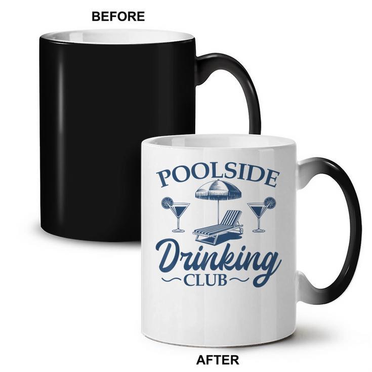 Pool Adult Poolside Drinking Club Summer Swimming Pool Party Coffee Color Changing Mug