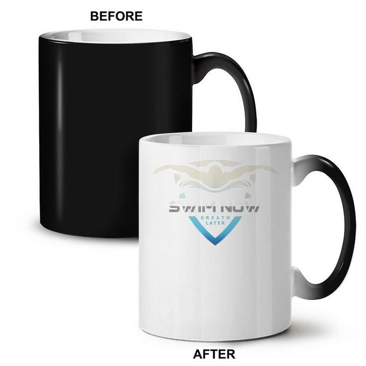 Swim Now Breath Later Swimmer Swimming Indoor Pool Athlete Coffee Color Changing Mug, trending gift