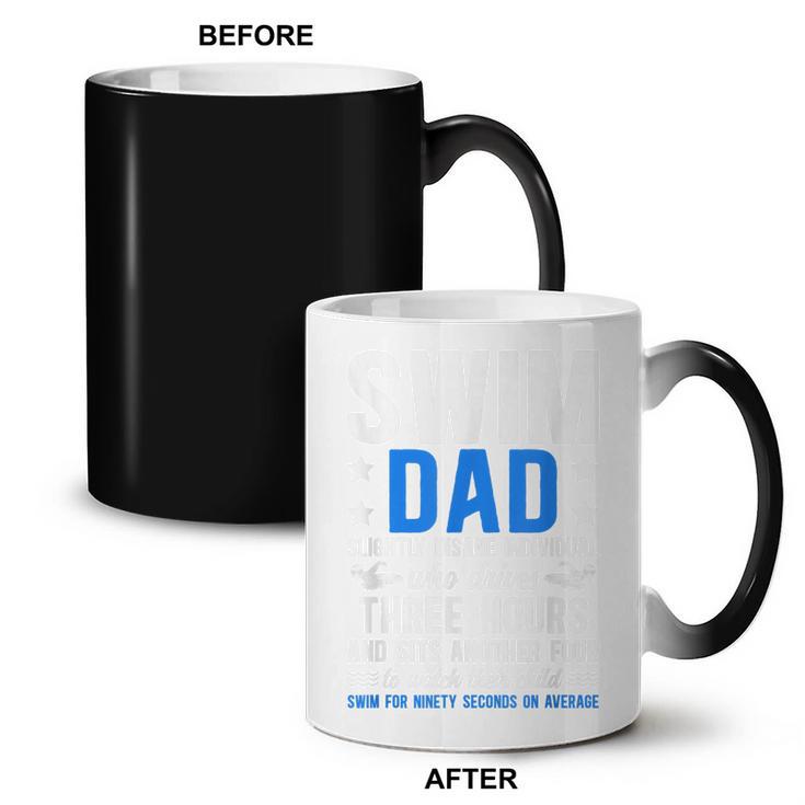 Swim Dad Definition Dad Of A Swimmer Father Swimming Dad Coffee Color Changing Mug, trending gift