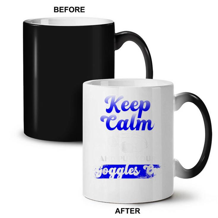 Swimming Goggles Saying Swim Team Gear Coffee Color Changing Mug, trending gift