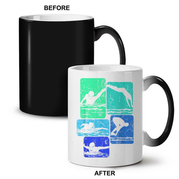 Swimming Swimmers Coffee Color Changing Mug, trending gift Swimming Swimmers Coffee Color Changing Mug, trending gift
