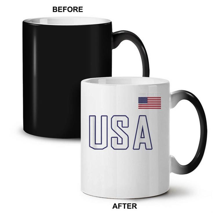 USA Flag Swim Swimming Sport Practice Equipment Men Women Coffee Color Changing Mug, trending gift