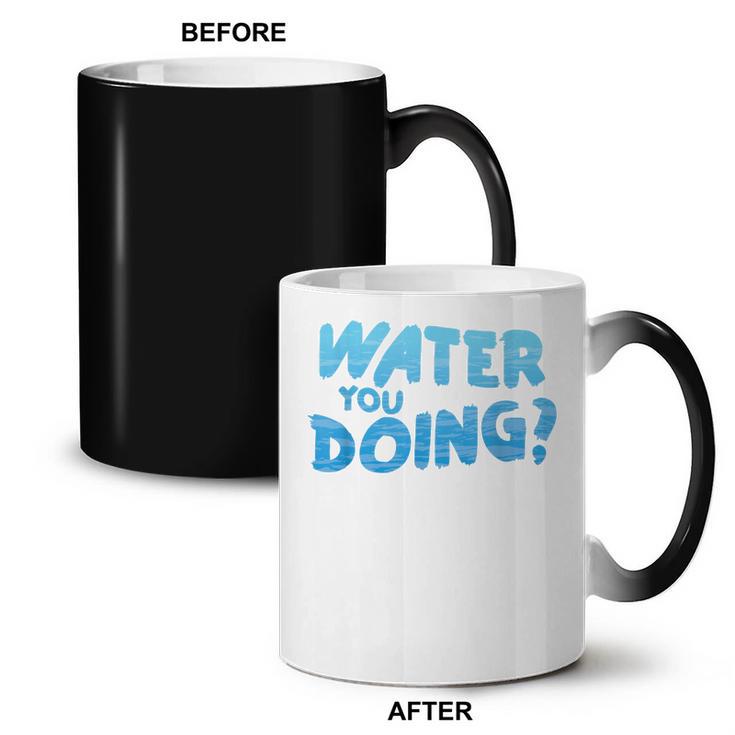 Water You Doing Sea Swimming Swimming Pool Coffee Color Changing Mug, trending gift Water You Doing Sea Swimming Swimming Pool Coffee Color Changing Mug, trending gift