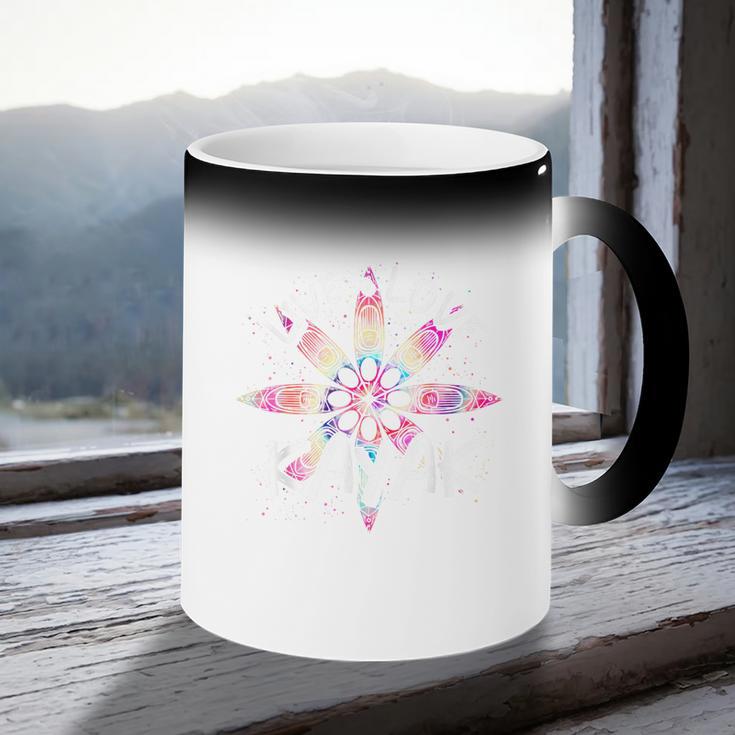 Canoe Boat Paddling Sport Kayaker Live Love Kayak Kayaking Coffee Color Changing Mug