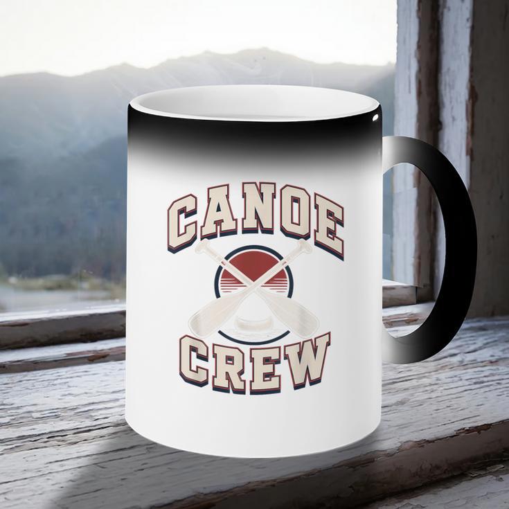 Canoe Crew Paddling Team Retro Graphic Coffee Color Changing Mug