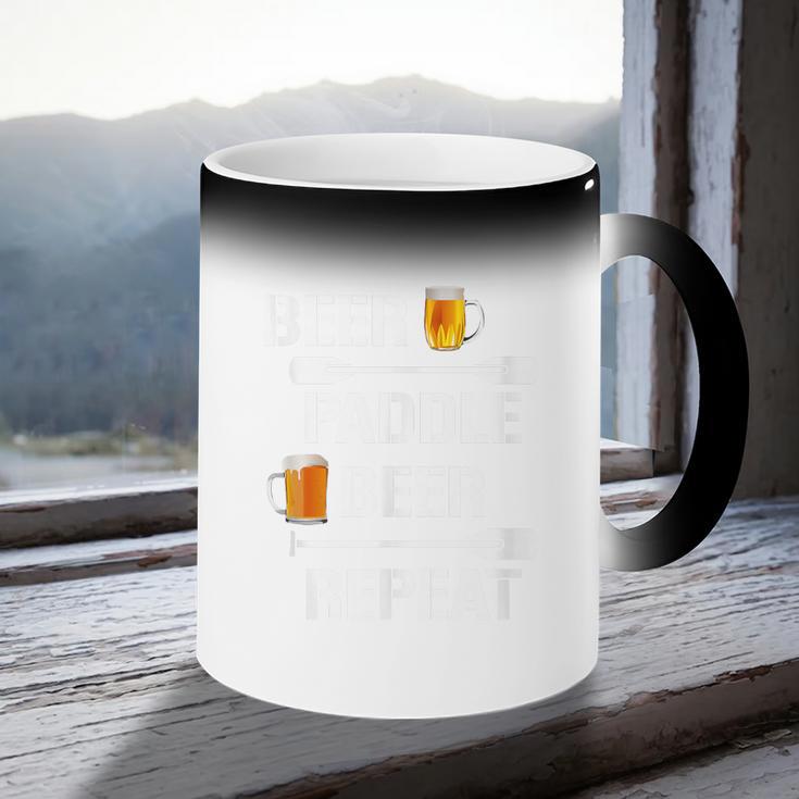 Canoe Kayak Tees Beer Paddle Repeat T-Shirt Coffee Color Changing Mug Canoe Kayak Tees Beer Paddle Repeat T-Shirt Coffee Color Changing Mug