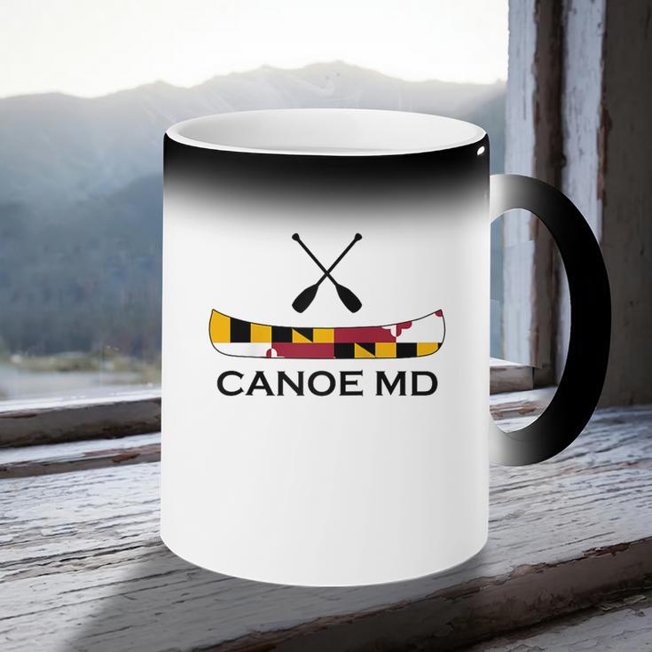 Canoe Maryland Raglan Baseball Tee Coffee Color Changing Mug