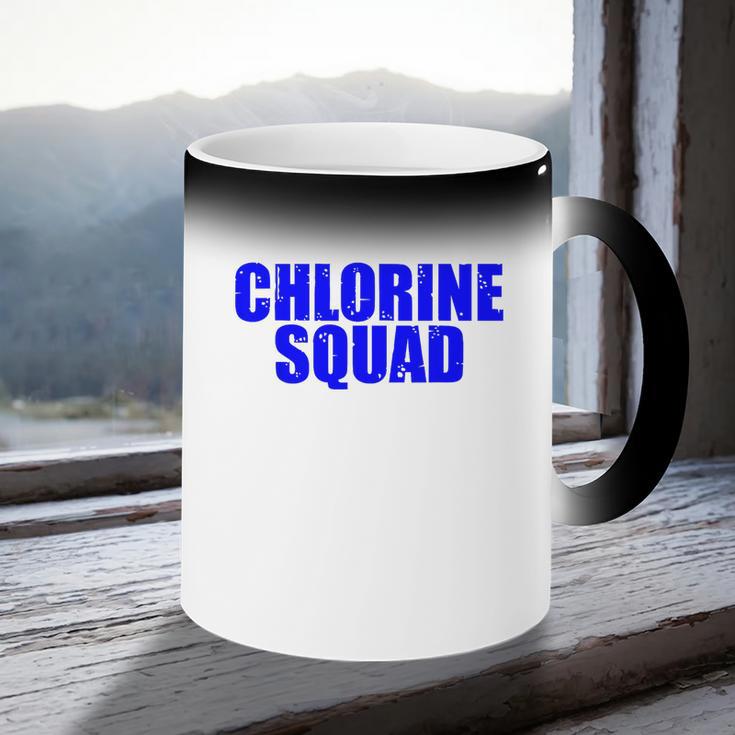Chlorine Crew Swimming Coffee Color Changing Mug Chlorine Crew Swimming Coffee Color Changing Mug