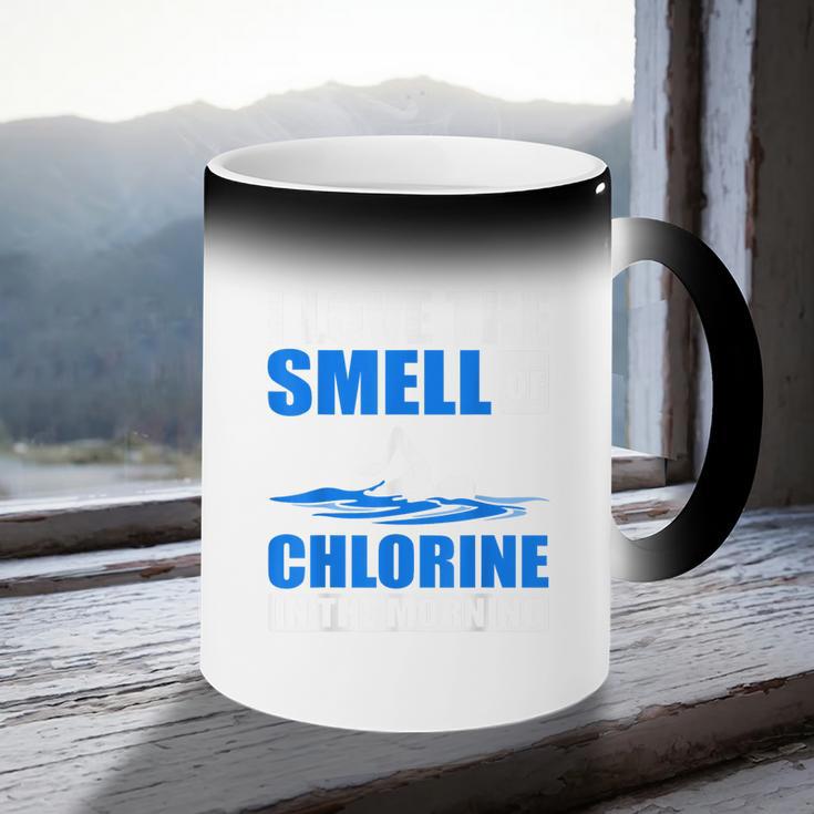 Cool Swimming Art Men Women Swimmer Swim Lover Pool Chlorine Coffee Color Changing Mug