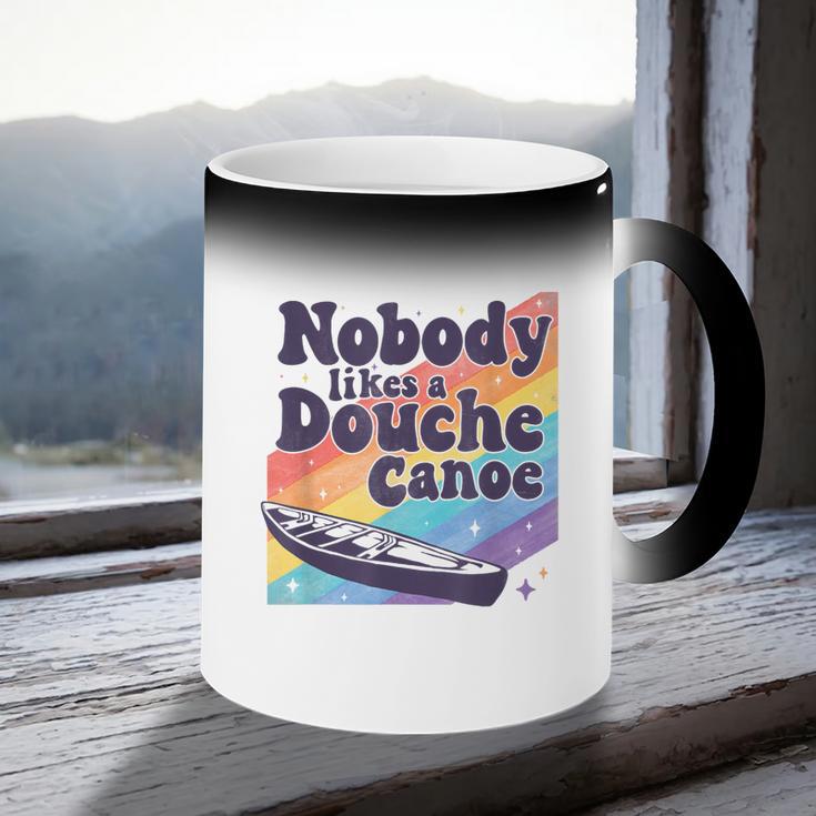 Don’t Be a Douche Canoe Saying Coffee Color Changing Mug