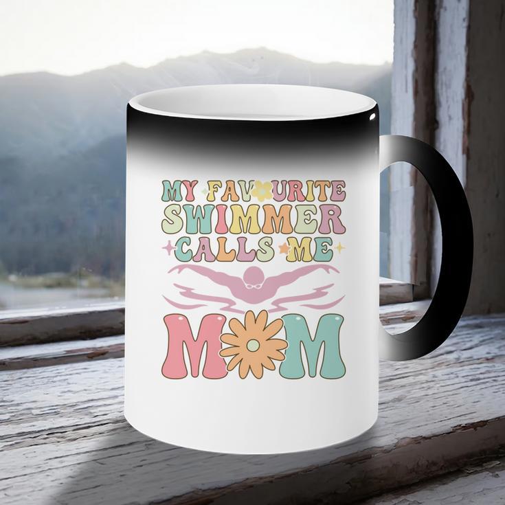 Favourite Swimmer Calls Me Mom Swimming Mom Female Swimmer Coffee Color Changing Mug Favourite Swimmer Calls Me Mom Swimming Mom Female Swimmer Coffee Color Changing Mug
