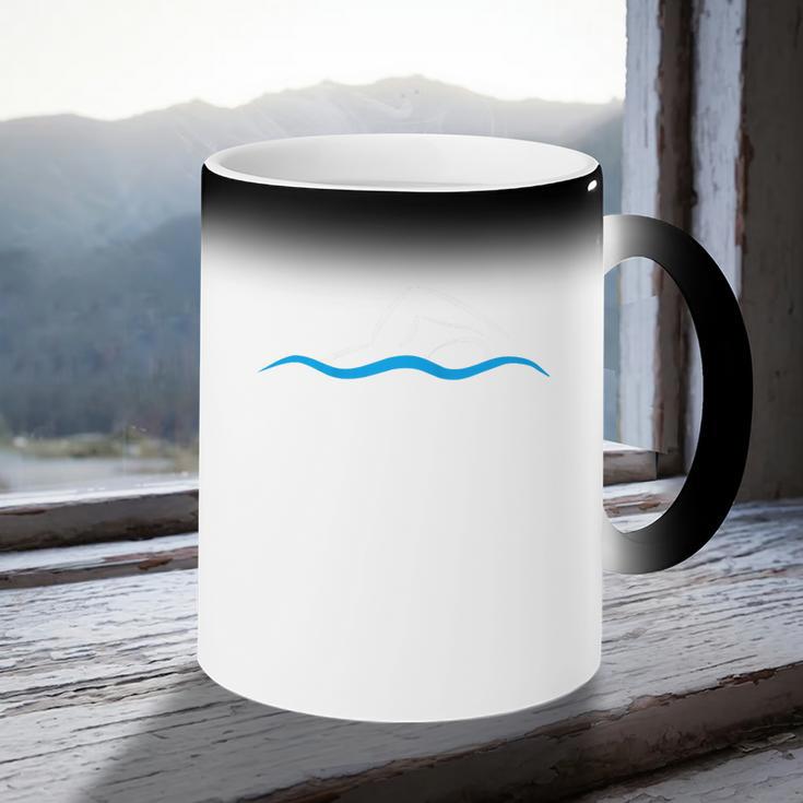 Freestyle Swimming Raglan Baseball Tee Coffee Color Changing Mug Freestyle Swimming Raglan Baseball Tee Coffee Color Changing Mug