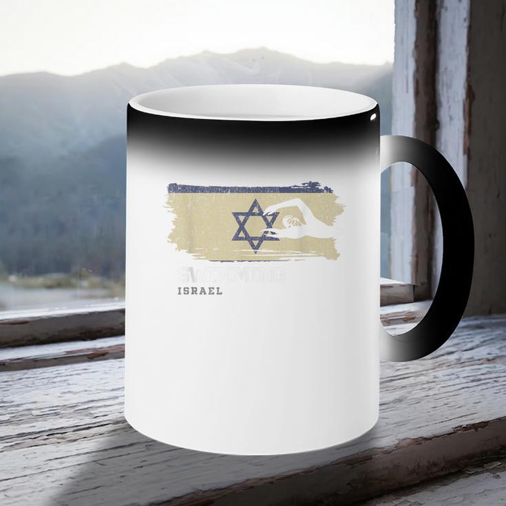 Israel Swimming Swimmer Water Sports Swimming Coffee Color Changing Mug Israel Swimming Swimmer Water Sports Swimming Coffee Color Changing Mug