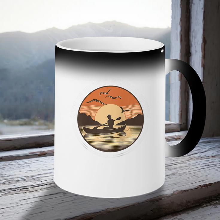 Kayak Kayaker Canoes-Boating Paddle-Life Canadier-Canoe Raglan Baseball Tee Coffee Color Changing Mug