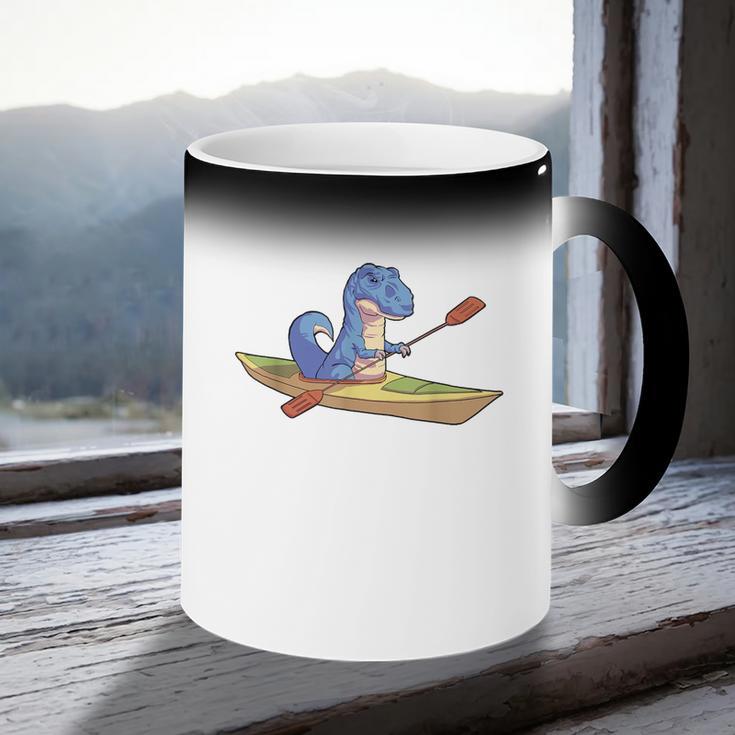 KayakRex Dinosaur Canoe Shirt Kayak For Children Coffee Color Changing Mug KayakRex Dinosaur Canoe Shirt Kayak For Children Coffee Color Changing Mug