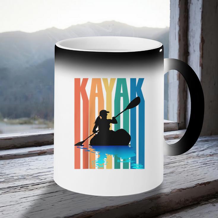 Kayaking Kayak Retro Art Canoe Raglan Baseball Tee Coffee Color Changing Mug Kayaking Kayak Retro Art Canoe Raglan Baseball Tee Coffee Color Changing Mug