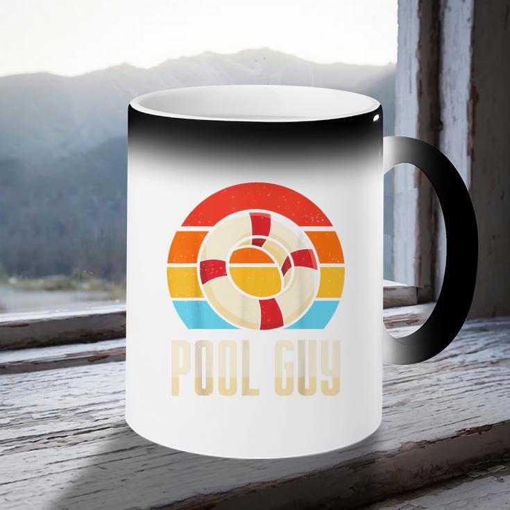 Pool Guy Swimming Attendant Attendants Rescuer Coffee Color Changing Mug Pool Guy Swimming Attendant Attendants Rescuer Coffee Color Changing Mug
