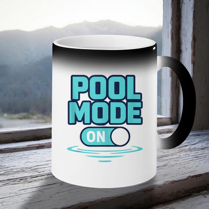 Pool Mode On Summer Swimming Vacation Coffee Color Changing Mug Pool Mode On Summer Swimming Vacation Coffee Color Changing Mug