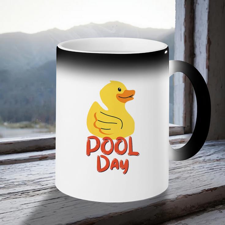 Pool Swimming Day Coffee Color Changing Mug Pool Swimming Day Coffee Color Changing Mug