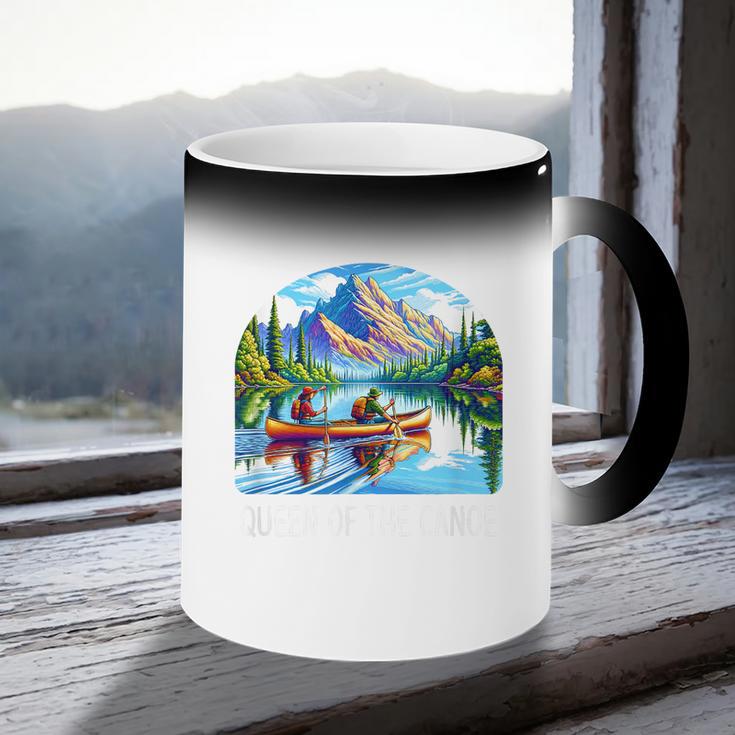 Queen Of The Canoe Canoeing Coffee Color Changing Mug