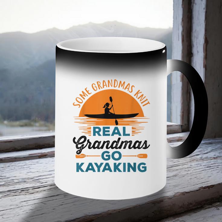Real Grandmas Go Kayaking Yak Kayak Women Canoe Kayaker Coffee Color Changing Mug Real Grandmas Go Kayaking Yak Kayak Women Canoe Kayaker Coffee Color Changing Mug