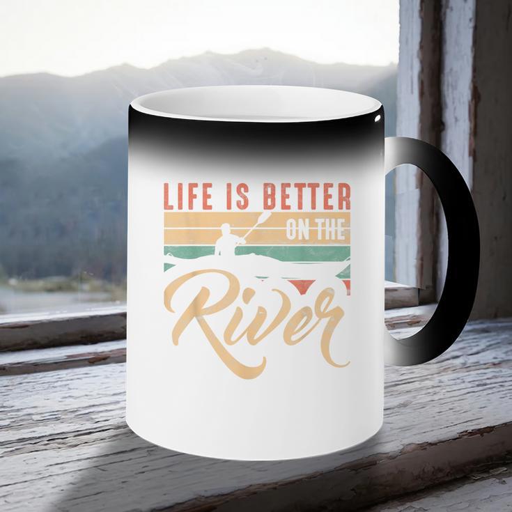 Rowing Canoe Kajak Life Is Better On The River Coffee Color Changing Mug Rowing Canoe Kajak Life Is Better On The River Coffee Color Changing Mug