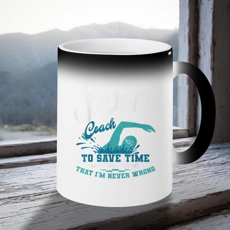 Swim Coach Swimming Lesson Sport Professional Instructor Coffee Color Changing Mug Swim Coach Swimming Lesson Sport Professional Instructor Coffee Color Changing Mug
